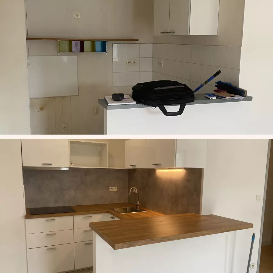 Réalisation : Rénovation d'une petite cuisine